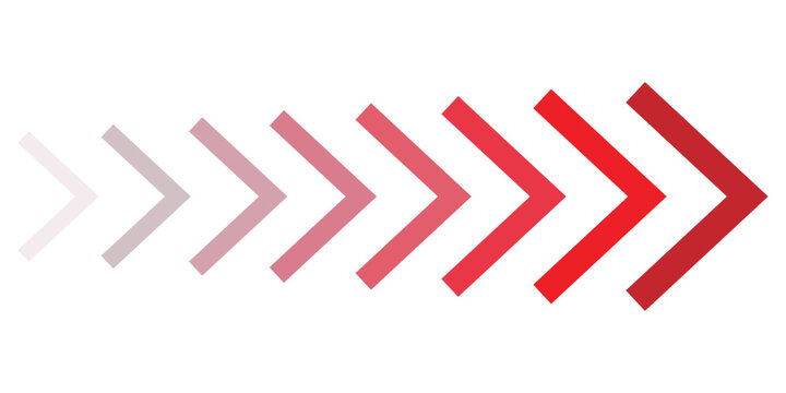 Dynamic moving arrow symbol. Arrow, cursor, dynamic fast symbol sign. eps 10