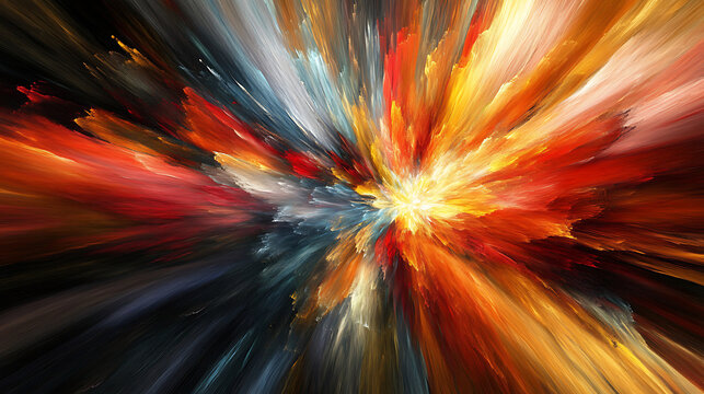 Vibrant abstract explosion of color and light artistic background for creative designs and dynamic visuals