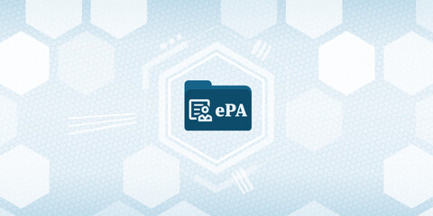 Electronic Patient Record Health Data Icon Vector Header
