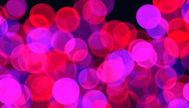 Colorful bokeh circles.