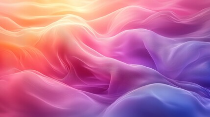 Fototapeta premium Abstract colorful fabric waves background.