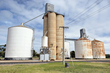 Grain Silo in Outback Victoria. October 7, 2025.
