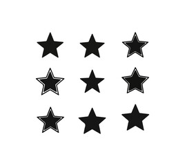 Obraz premium Abstract star pattern on black background