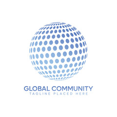 Global Community Logo | World Unity, Social Network, Globe Icons