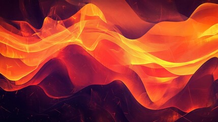 abstract fire waves fiery orange and red swirls