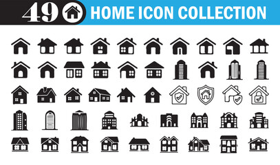 Real Estate Vector Icons .Residential, Apartment, and Property Design Set