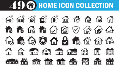 Real Estate Vector Icons .Residential, Apartment, and Property Design Set