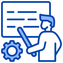 Obraz premium Training Program Icon Element For Design
