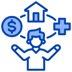 Employee Benefits Icon Element For Design