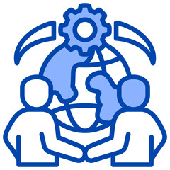 Outsourcing Icon Element For Design