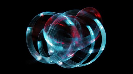 abstract light trails swirling energy vibrant colors