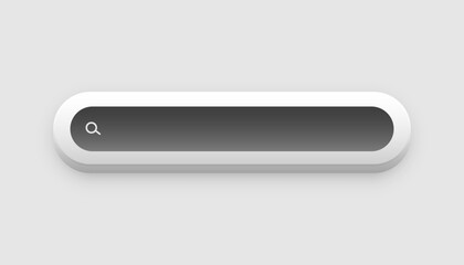 internet searching bar element in neumorphic style
