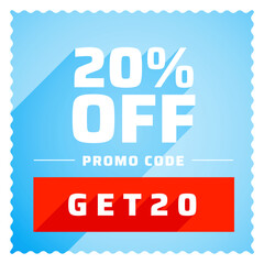 promo voucher code background get 20 percent off