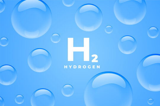 natural gas h2 hydrogen blue bubbles design
