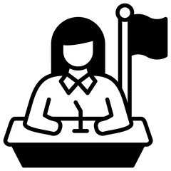 Minister Icon Element For Design