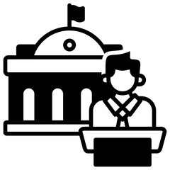 Governor Icon Element For Design