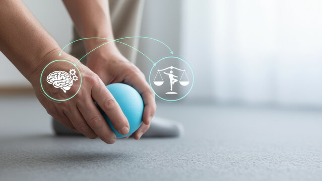 Physical therapy. balance. fall. prevention. seniors brain connection improving balance and fall prevention with gentle exercise and therapy