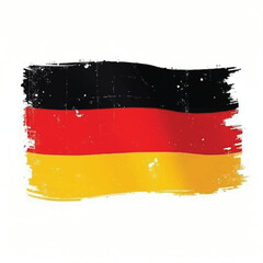 Naklejka premium Distressed Grunge German Flag Vintage Vector 