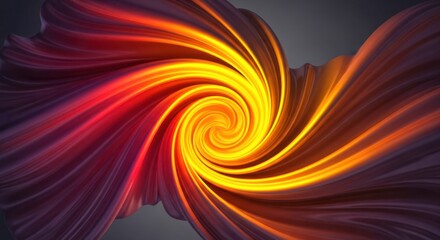 A mesmerizing swirl of vibrant colors creates a captivating abstract design, blending warm hues of orange, yellow, and red in a dynamic, eyecatching pattern