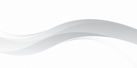Vector gray line background curve elements with white space for text and message design, overlapping layers, abstract. modern illustration.