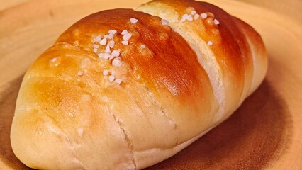 Sea salt butter bread roll or Shio pan.