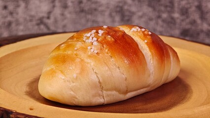 Sea salt butter bread roll or Shio pan.