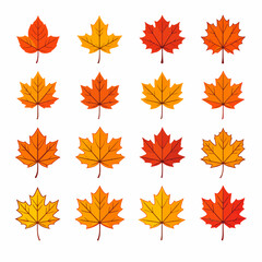 autumn leaves vector illustration, autumn leaves background, autumn maple leaves, 