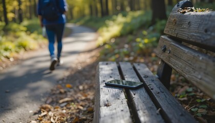 bench in autumn park
