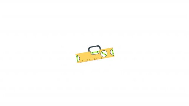 Construction level ruler icon