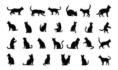 Naklejka premium Whimsical illustration of playful cats dancing and leaping with joy in a vibrant colorful and energetic artistic scene