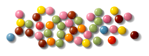 カラフルなチョコレート菓子