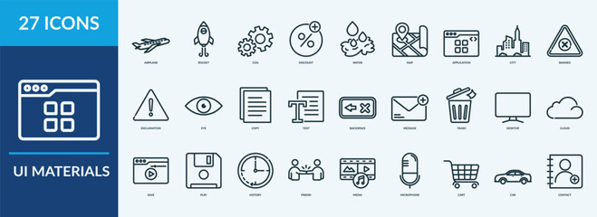 User Interface Icon Set Collection