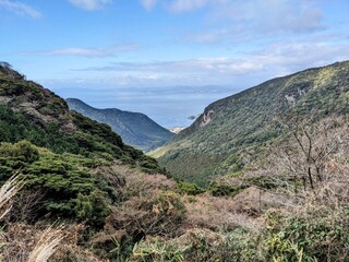 mountain landscape with blue sky