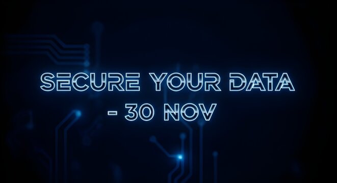 Secure your data now with this urgent digital protection message