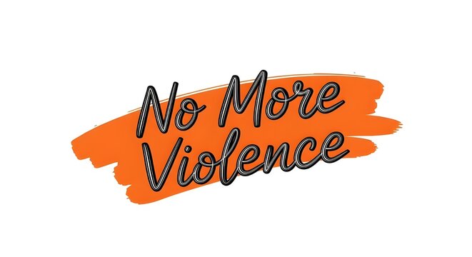 Advocate for peace demanding no more violence with bold text - Powered by Adobe