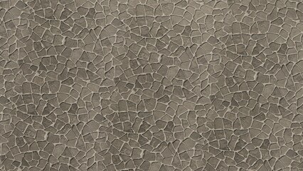 Abstract irregular cracked pattern texture background in earthy tones, resembling dry ground or a natural stone mosaic surface, perfect for various design applications and graphic projects