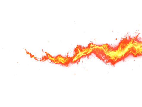 Dynamic abstract fire wave illustration