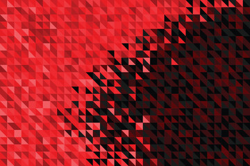 Red background with triangle patterns