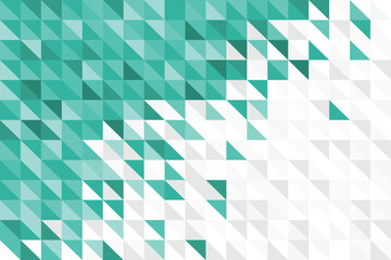 turquoise background with triangle patterns