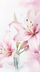 bouquet of pink lily