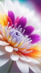 pink and white flower