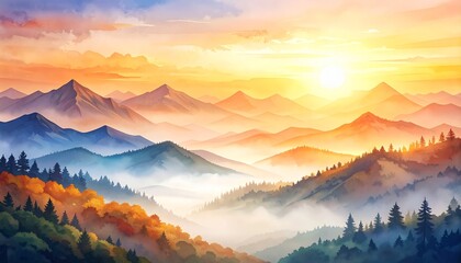 sunrise over mountains, sunrise in mountains, sunset in mountains, 