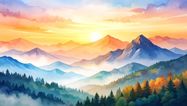 sunrise over mountains, sunrise in mountains, sunset in mountains,