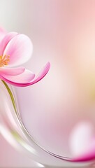 abstract pink background with flowers