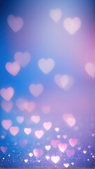 valentine day background with hearts