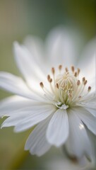 close up of a white flower