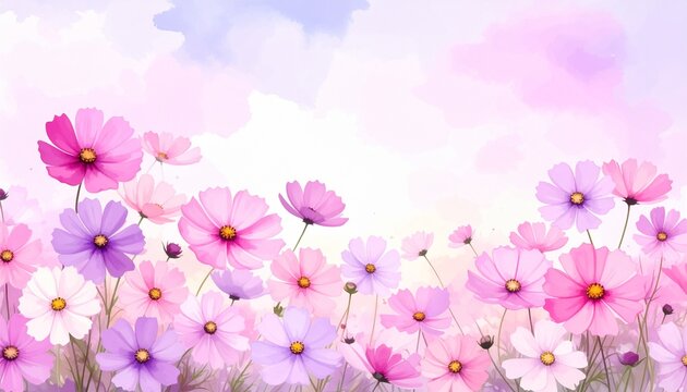 pink and white flowers background, pink and white flowers, pink flowers background, 