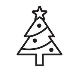 &Aacute;rbol de Navidad minimalista &mdash; &iacute;cono festivo en l&iacute;nea