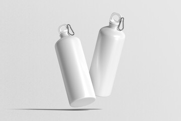 Realistic sport bottle blank mockup