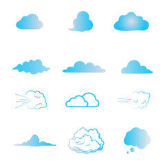 Obraz premium Modern Cloud Design Power Template